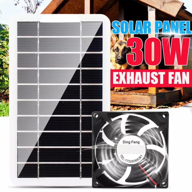 Solar Panel Air Extractor Ventilator Exhaust Fan for Greenhouse Poultry House
