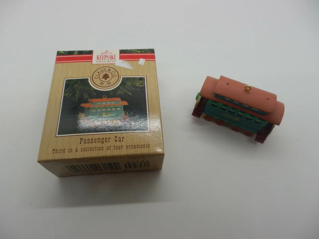 Passenger Car Train 1991 Claus & Co Hallmark Keepsake Christmas Ornament