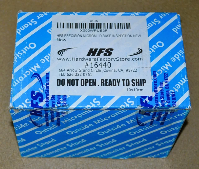 HFS Precision Micrometer Holder Stand Base Inspection