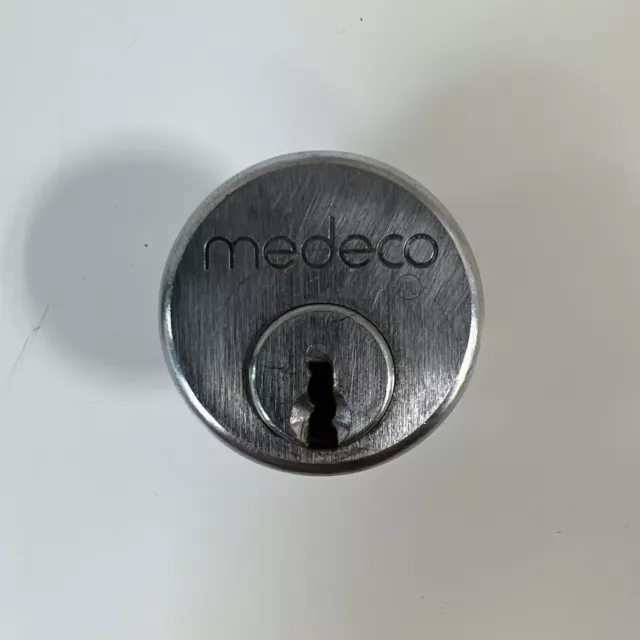 Medeco Brand 5 pin Mortise Cylinder Adam’s Rite Cam, No Key, Used