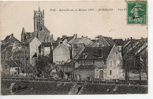 DORMANS - Marne - CPA 51 - vue bataille de la Marne 1918