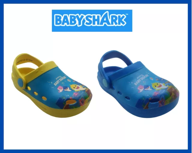 Pantofole da bambina ciabatte bambino mare piscin zoccoli in gomma baby shark