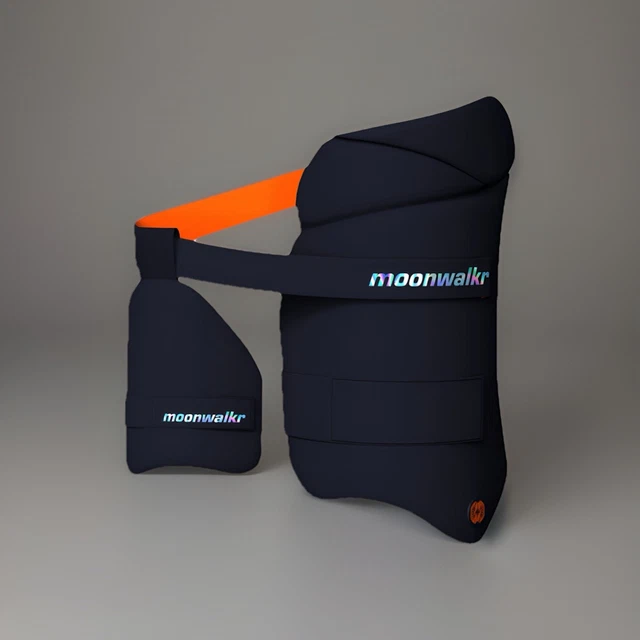 Moonwalkr Cricket Thigh Pads & GM Abdominal Guard Combo - Right Hand Men's Protective Gear Set