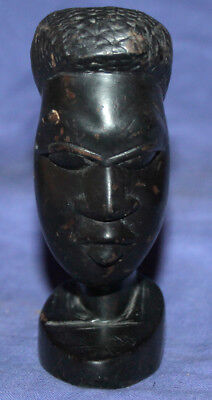 Vintage African hand carved wood man figurine
