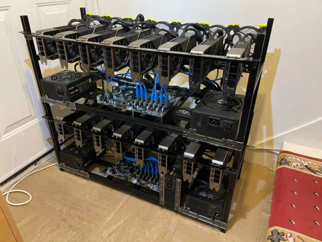 Crypto Mining Rig - Full training and setup - plug and play - 40+ coins