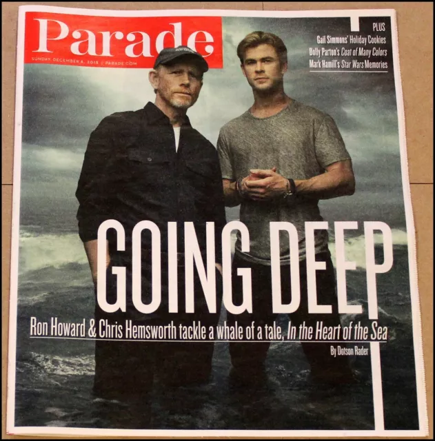 12/6/2015 Parade Newspaper In the Heart of the Sea Chris Hemsworth Ron Howard