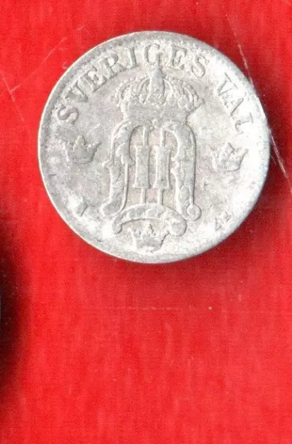 Sweden 10 Ore 1907  Silver