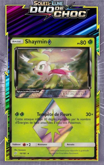 Shaymin Prisme - SL09:Duo De Choc - 10/181 - Carte Pokemon Neuve Française