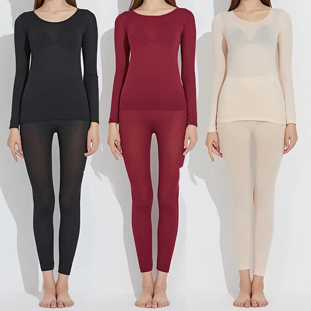 ULTRA THIN THERMAL Underwear Set With Round Neck Autumn Clothes Pa l