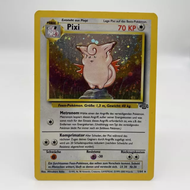 Pokémon Pixi 1/64 DE Holo Rare Dschungel 1999