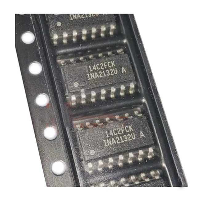 2 PCS INA2132UA SOP-14 INA2132U INA2132 Single-Supply Difference Amplifier Chip