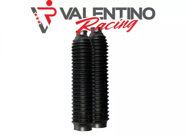 COPPIA SOFFIETTI Forcella NERO UNIVERSALI ENDURO CROSS Ø39 Ø59mm LUNGHEZZA 310m