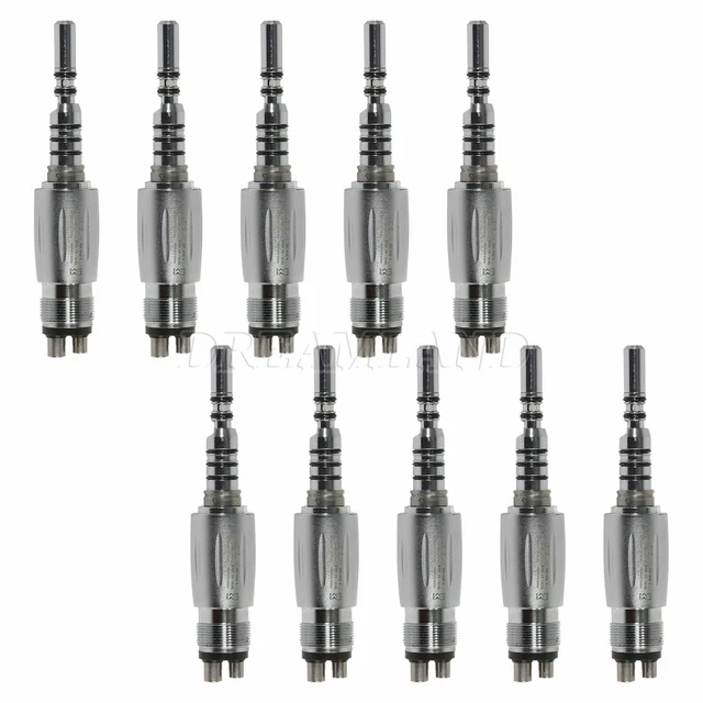 LOTS 10 LED E-generator Self Power Quick Coupler for Fiber Optic Handpiece 4H