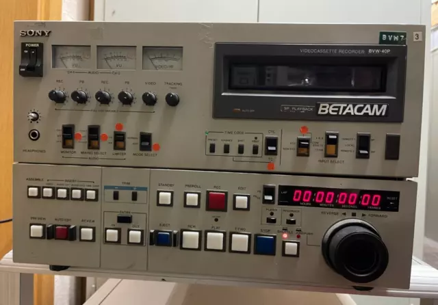 Sony Bvw-40P Videocassette Recorder Betacam - High End