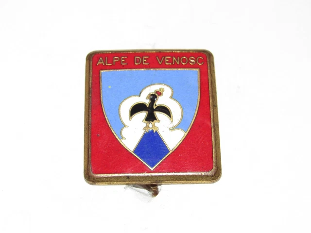 Insigne Ski Ancien émaillé - Badge Vintage Montagne - Collection Décoration