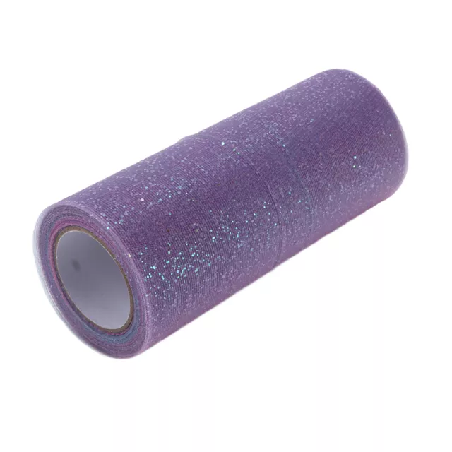 (Red Blue And Purple)Rainbow Glitter Tulle Flexible Convenient Wide