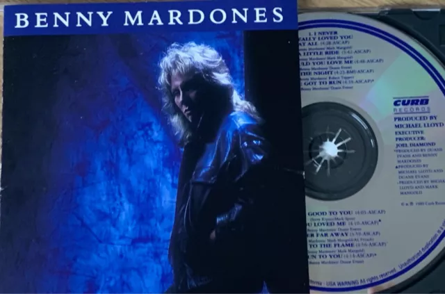 BENNY MARDONES - S/T Self titled CD 1989 Curb Records AS NEW!