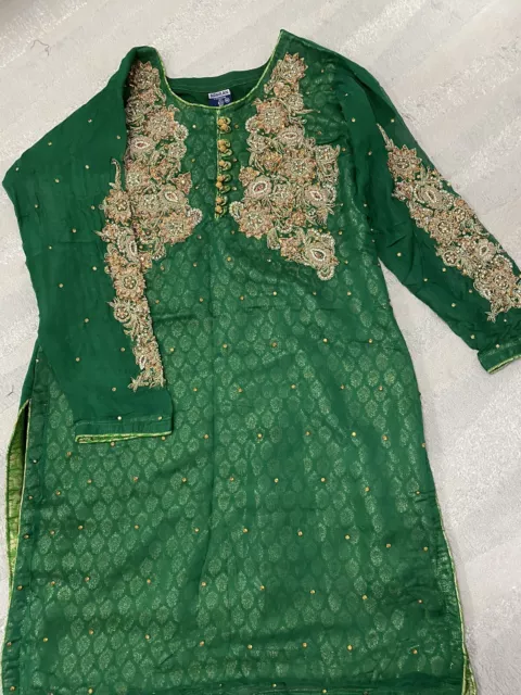 Pakistani Indian Shalwar Kameez Lengha Saree Sari Suit 2