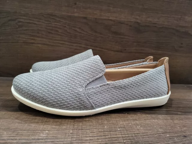 LifeStride Women's Next Level Slip-ons Grey Knit 7.5W New