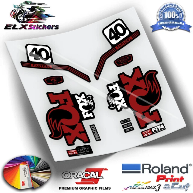 Fox 40 Pro Fork Stickers Issue Series Wp224 Autocollants Adesivi Mtb Decal