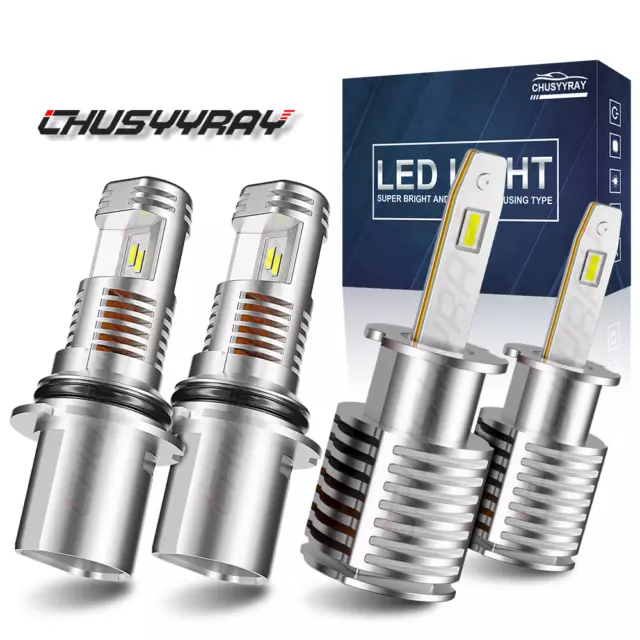 Para For Dodge Intrepid 1993-1997 6000K LED faro alto bajo + luz antiniebla 4pc