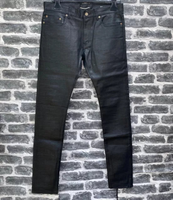 UltraRare & Great Saint Laurent AW13 Hedi Slimane Slim Fit Waxed Jeans