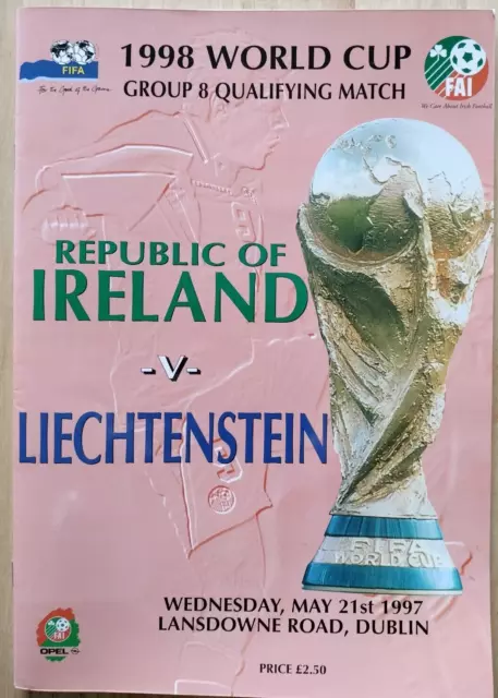 REPUBLIC OF IRELAND v LIECHTENSTEIN     1997     WCQ