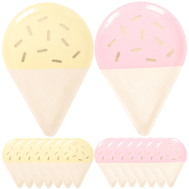 16 pz Piatto gelato per bambini forniture per feste carrello decorazioni usa e getta
