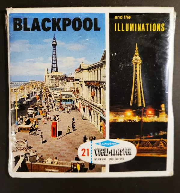 🎬View-master Cities🎬Blackpool & the Illumination🎬Wonderful old , rare set