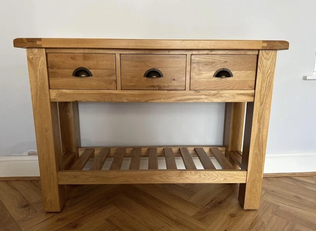 DFS CHATEAUX SOLID Oak Console Table 350.00 PicClick UK