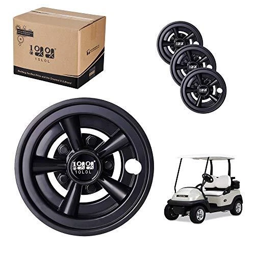 Golf Cart Hubcaps, 8 inch Wheel Covers Set of 4, Universal Hub Caps for Yamaha,K