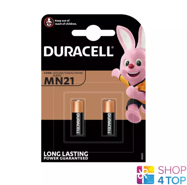 2 Duracell Alkaline Mn21 Batterien 12V A23 23Ga E23A Gp-23A Lr23A 2Bl 2022 Neu