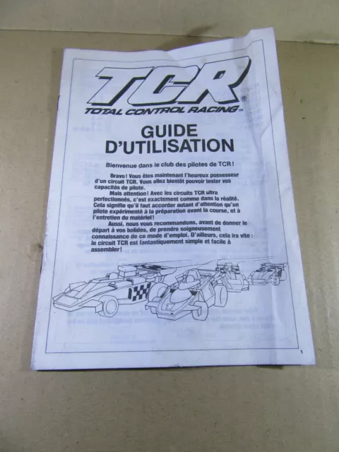 235V Vintage TCR Guide D'Utilisation Slot Car 12 Pages 14.8 X 20.7 cm