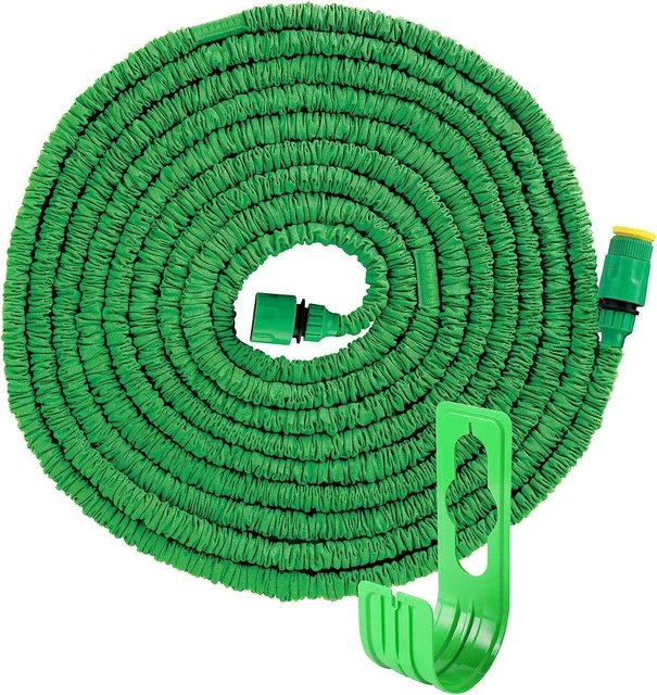 Tubo Da Giardino Espandibile Da 75-300 Piedi | Set Con Ugello Spray 10 Funzioni, Raccordi In Ottone, Leggero E Anti-groviglio