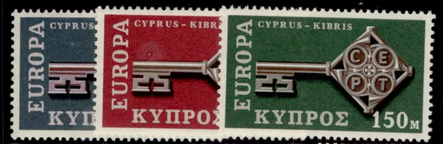 CYPRUS QEII SG319-321, 1968 europa set, NH MINT.