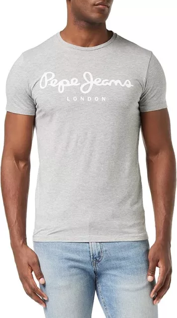 Pepe Jeans Homme original T-shirt extensible Gris (Gris Marl) XS