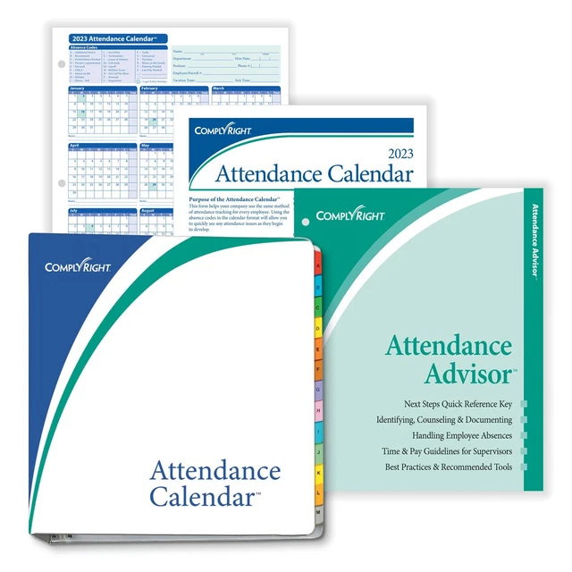 COMPLYRIGHT 2024 ATTENDANCE Calendar Kit, White, Pack of 100 154.63