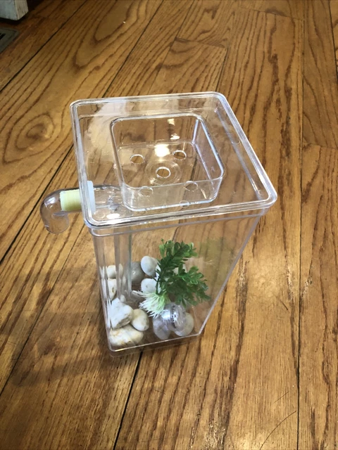 As Seen on TV 56028 My Fun Fish Tank, 4 3/4 x 6 x 10” Self Cleaning Used once 3