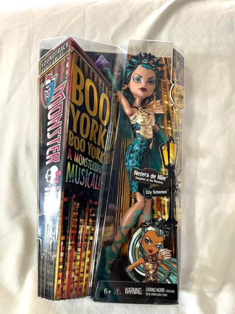 Monster High Boo York Nefera de Nile Doll New in Box- 2014 Mattel