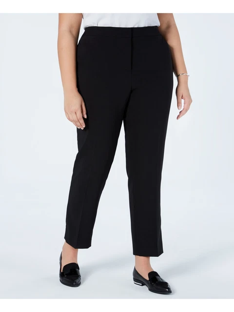 VINCE CAMUTO Womens Black Straight leg Pants Plus Size: 16W