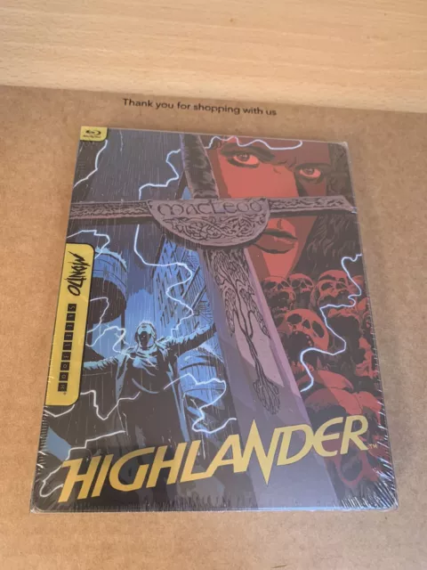 Highlander Reg A Blu Ray Mondo Steelbook. New And Sealed Mega Rare !