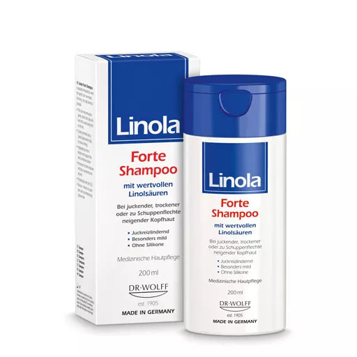 LINOLA Shampoo Forte - 200 ml - PZN 08768976 - OVP vom med. Fachhändler