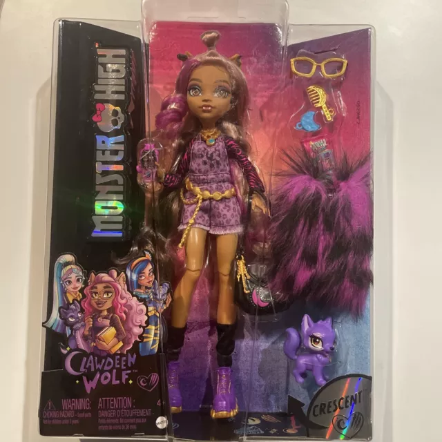 Monster High Doll ( Clawdeen Wolf ) With Pet Crescent and Accessories