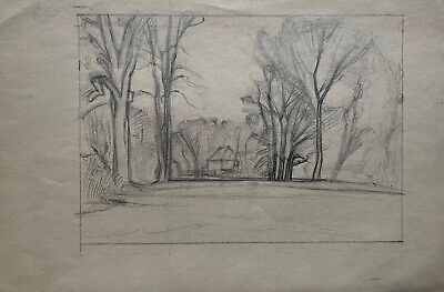 Dibujo Goethes Gartenhaus Parque Hans Salzmann 1900-1979 #36 Weimar