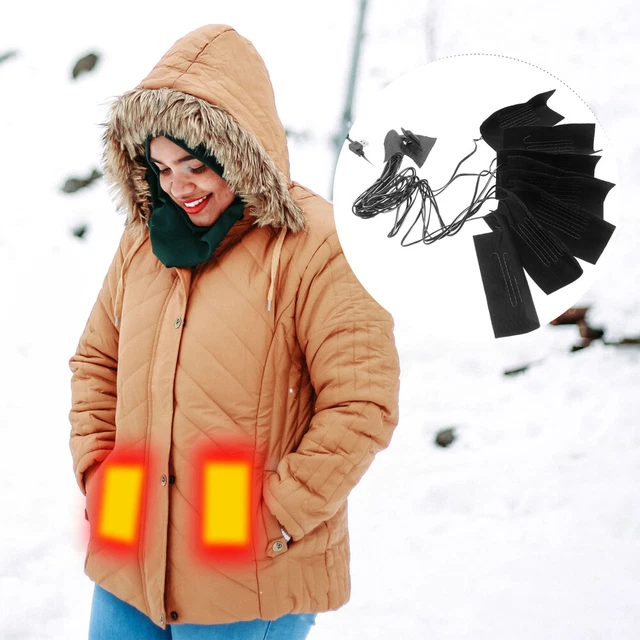 Gilet lenzuola cuscinetto riscaldante fibra di carbonio panno