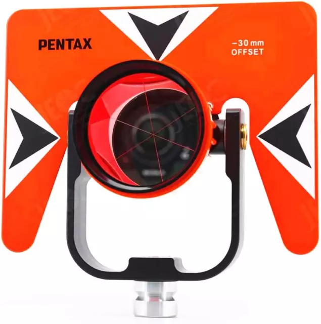 All-Metal Single Tilt Prism Set Fits All 0/-30Mm Offset Total Stations Surveying