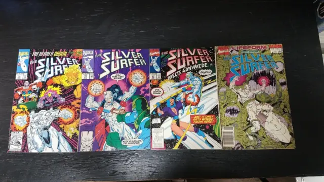 1992 Marvel Comics Silver Surfer Lot Of 4 (#74-81) High Grade Vintage Firelord