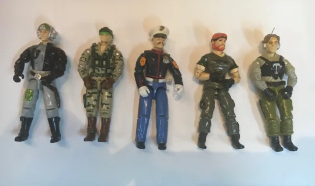 Vintage Lot of 5 1980s GI Joe Action Figures OUTBACK Night Force PSYCH OUT NF