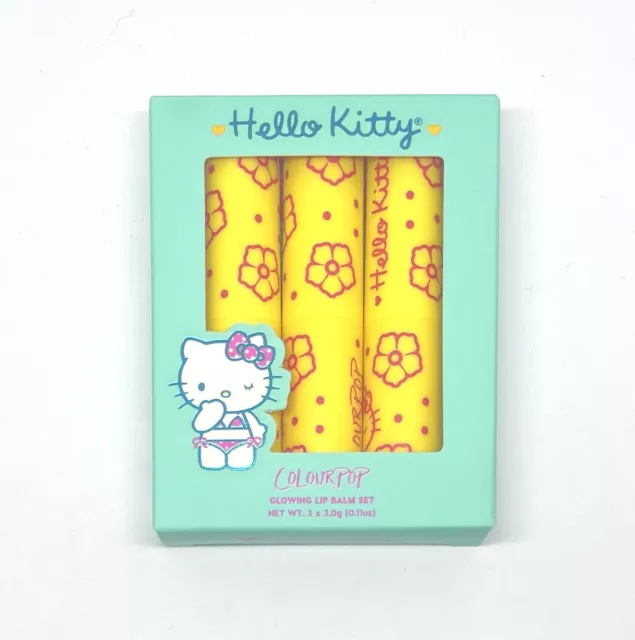 Colourpop Hello Kitty YUMMY SMOOTHIE 3pcs Fruit Flavoured Glowing Lip Balm Set