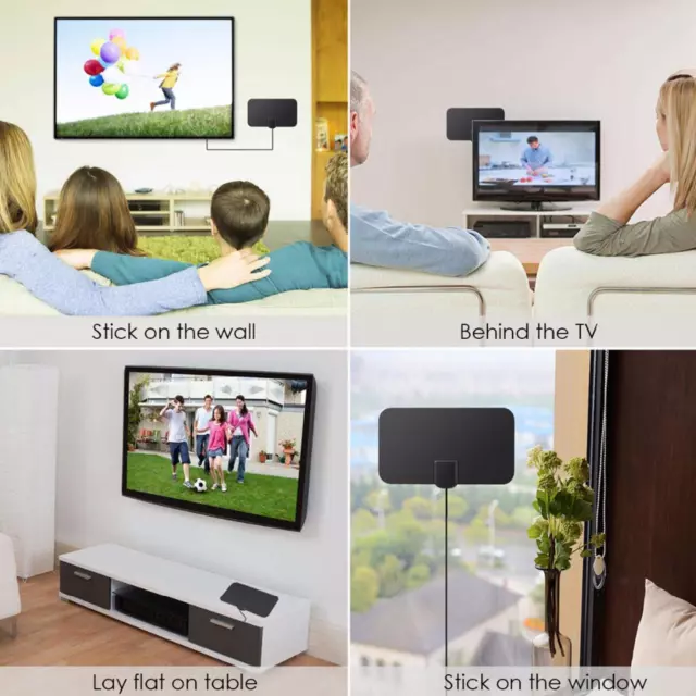 1800Miles Digital TV Indoor 4K 1080P HD Antenna Aerial Amplifi